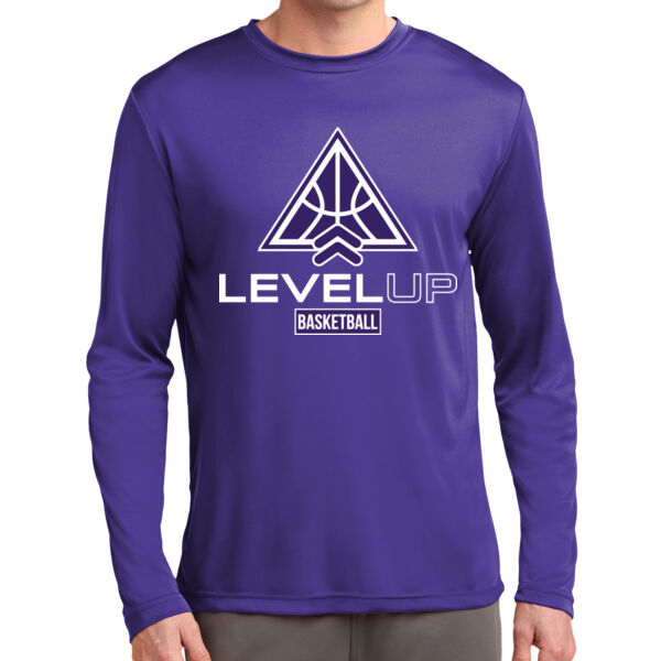 Level Up Basketball Purple Long Sleeve PosiCharge Competitor Tee Thumbnail