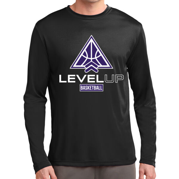 Level Up Basketball Black Long Sleeve PosiCharge Competitor Tee Thumbnail