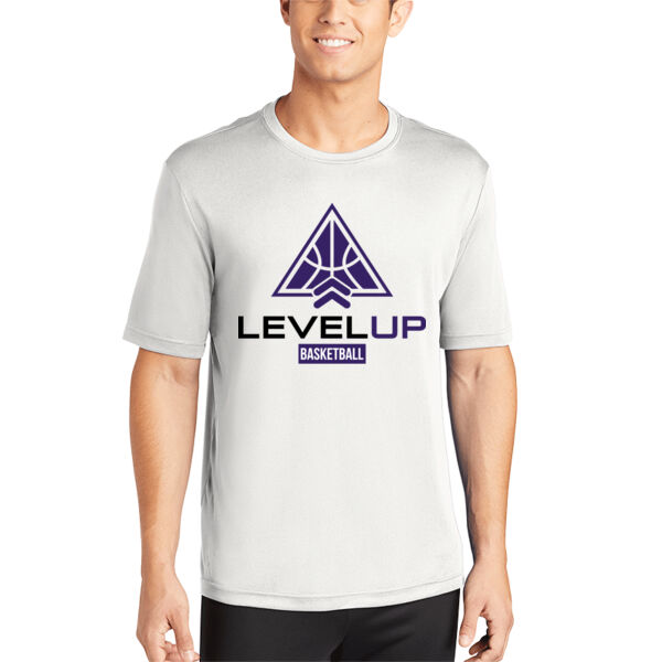 Level Up Basketball White PosiCharge Competitor Tee Thumbnail