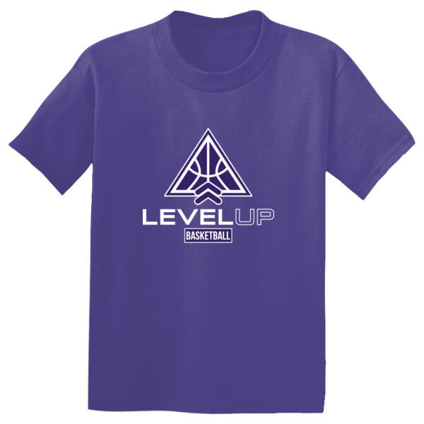 Level Up Basketball Purple Youth PosiCharge Competitor Tee Thumbnail